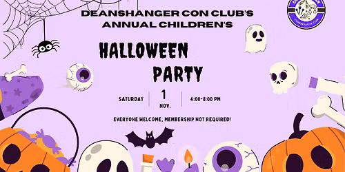 Sold out! Deanshanger Con Club's Annual Kids Halloween Party