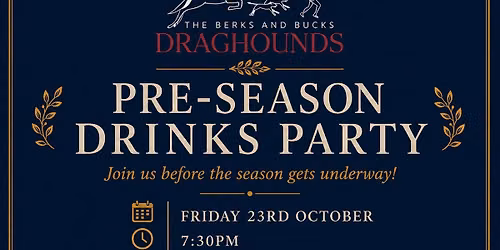 Pre-season drinks party
