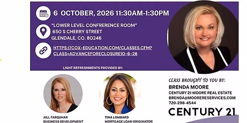 Realtors 2 Hour CE Class on Foreclosures and Short Sales
