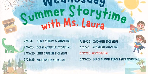 Summer Storytime with Miss Laura