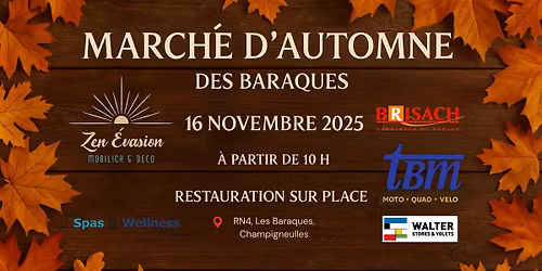 March\u00e9 d\u2019automne aux Baraques 