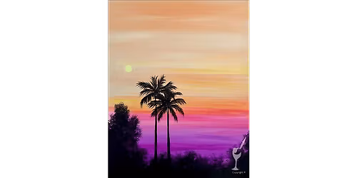The Tropical Sunset Ocean Views at Dawn - Paint and Sip in Houston | Classpop!\u2122