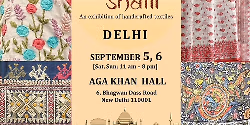 Syuti Shaili, Delhi 2026 (Sept 5, 6 at Aga Khan Hall)