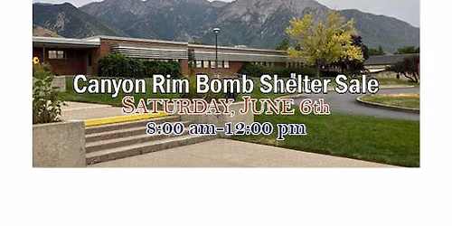 CRA Bomb Shelter Rummage Sale