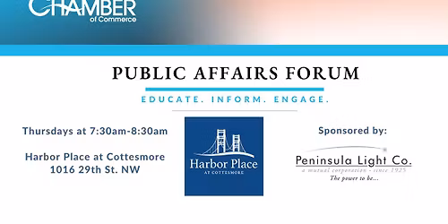 Public Affairs Forum with Amy Gartlan from Gig Harbor Peninsula FISH Food Bank