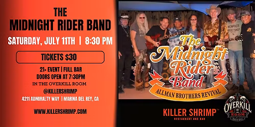 Midnight Rider Band, a Allman Brothers Tribute (7\/11\/26)