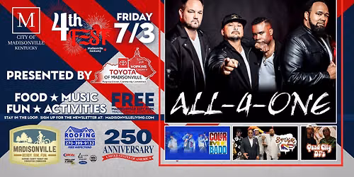 4th Fest FRIDAY, July 3, 2026 - AMERICA250