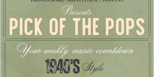 Pick Of The Pops 1940s Dance And Music On The Green At MEGC