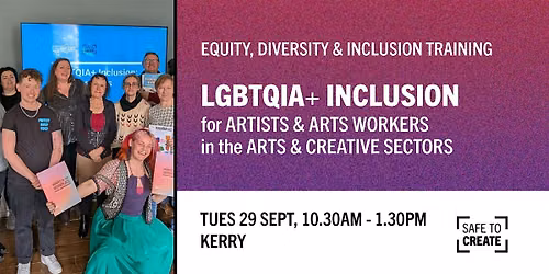 LGBTQIA+ Inclusion: A workshop for artists, creatives & arts workers