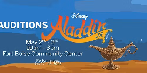 Aladdin Jr Auditions