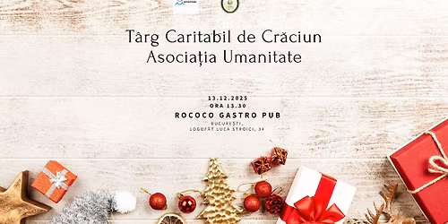 T\u00e2rg Caritabil de Cr\u0103ciun \/\/ Asocia\u021bia Umanitate