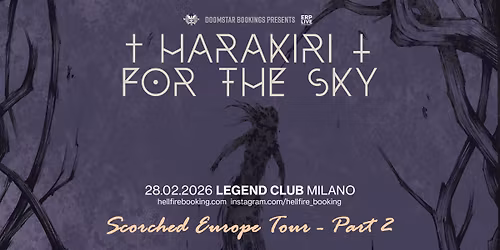 Harakiri for the Sky | Legend Club, Milano