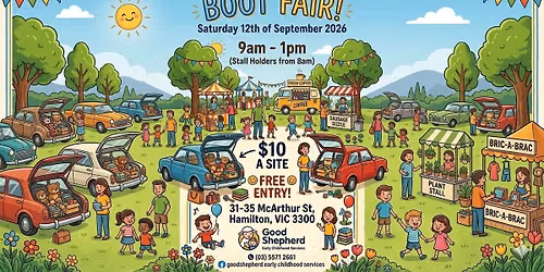 Boot Fair - Good Shepherd Early Childhood Services 