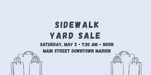 Marion's Spring Sidewalk Yard Sale