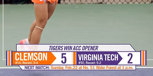 Virginia Tech Hokies Women's Basketball vs. Clemson Tigers