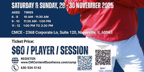 CMCE Baseball Camp November 29th & 30th