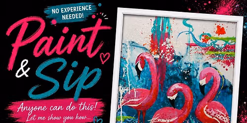 Paint & Sip- Flamingo Flock
