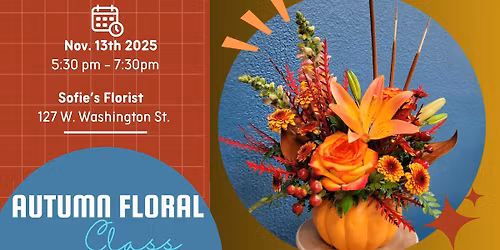 Autumn Floral Arrangement at Sofie's Florist 
