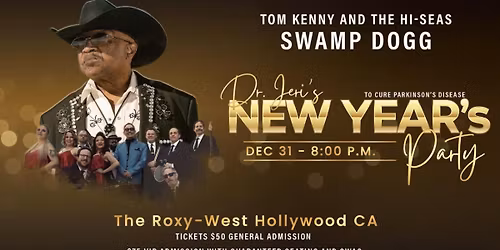 NYE Charity Party-Swamp Dogg\/Tom Kenny and The Hi-Seas
