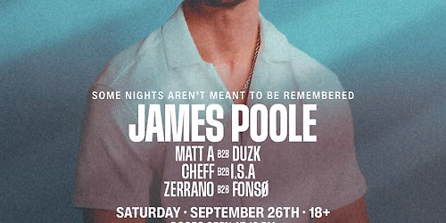 OFF RECORD PRESENTS: JAMES POOLE FT MCQUEENS