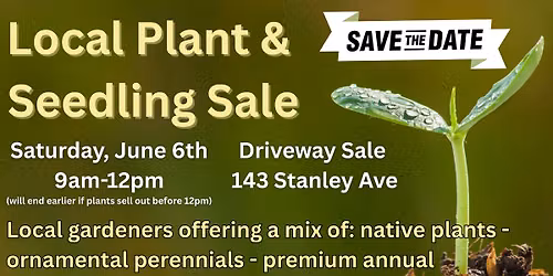 Erinn & Friends Plant Sale 2026 \u2018Part Deux\u2019
