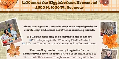 Thanksgiving In The Woods