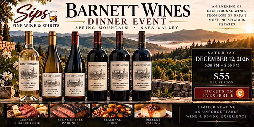 Barnett Wines Dinner Event