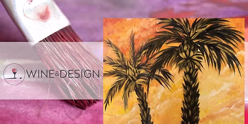 Paint & Sip: Golden Palms