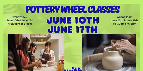 Pottery with Kylee! 2 classes available!