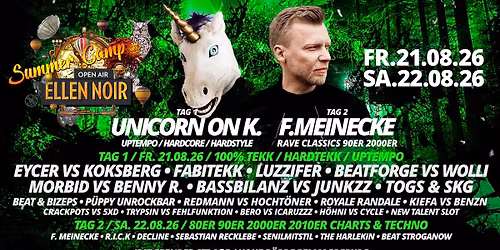 ELLEN NOIR SUMMERCAMP 2026 \/ 2 TAGE \/ 35 ACTS \/ 2 STAGES