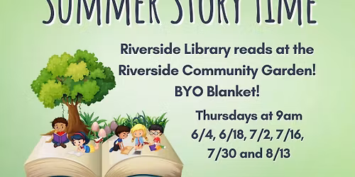 Story Time at the Riverside Community Garden