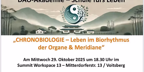 Chronobiologie - Leben im Biorhythmus der Organe & Meridiane