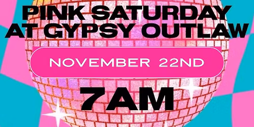 Goodbye Black FRIDAY, Hello Pink Saturday!