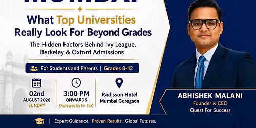 University Admissions Seminar 2026 | We Are Back In Mumbai!