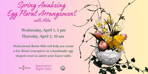 Spring Awakening Egg Floral Arrangement with Mila