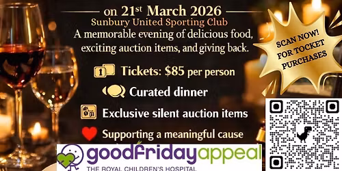 KRUZE 4 KIDS DINNER & SILENT AUCTION AT SUNBURY UNITED SPORTING CLUB!
