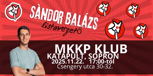 MKKP KLUB - Beszélgetés Sándor Balázs listavezetővel