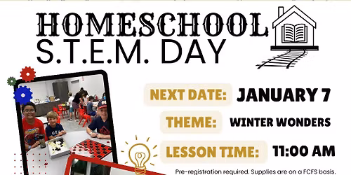 Homeschool S.T.E.M Day @ TrainTastic