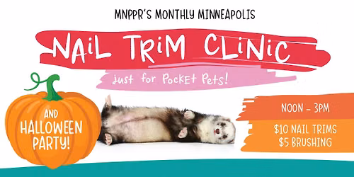 Pocket Pet Monthly Nail Trim Clinic Minneapolis - OCTOBER 2026