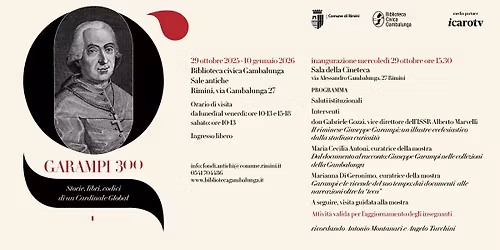 Garampi 300. Storie, libri, codici di un Cardinale global - inaugurazione
