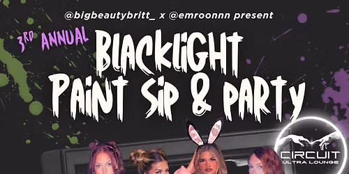Blacklight Paint & Sip