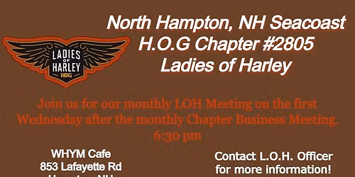 Monthly Ladies of Harley (L.O.H.) Meeting