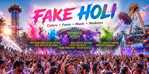 Fake Holi Party - Chennai First Ever Colours & Water Festival in Theme Park