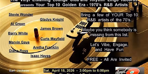 Your Top 10 Golden Era - 1970's R&B Artists