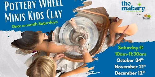 Pottery Wheel Minis Kids Clay Class