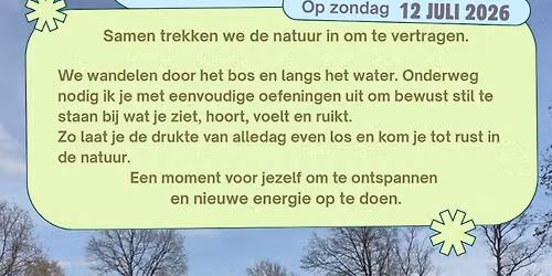Het zachte stiltepad