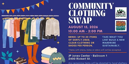 GFBR'S Community Clothing Swap