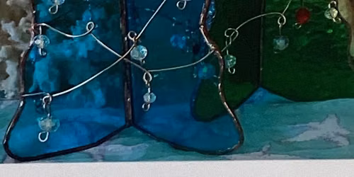 Stained Glass Decorated Trees!