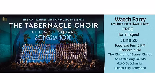 Songs of Hope Community Watch Party