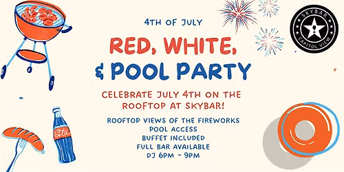 Red,White & Pool Party